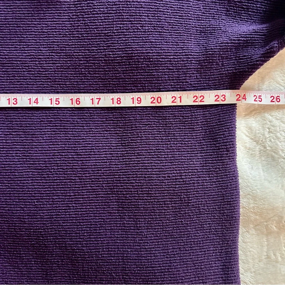 Free People Ottoman Slouchy Tunic Sweater Gothic Grape Size Small